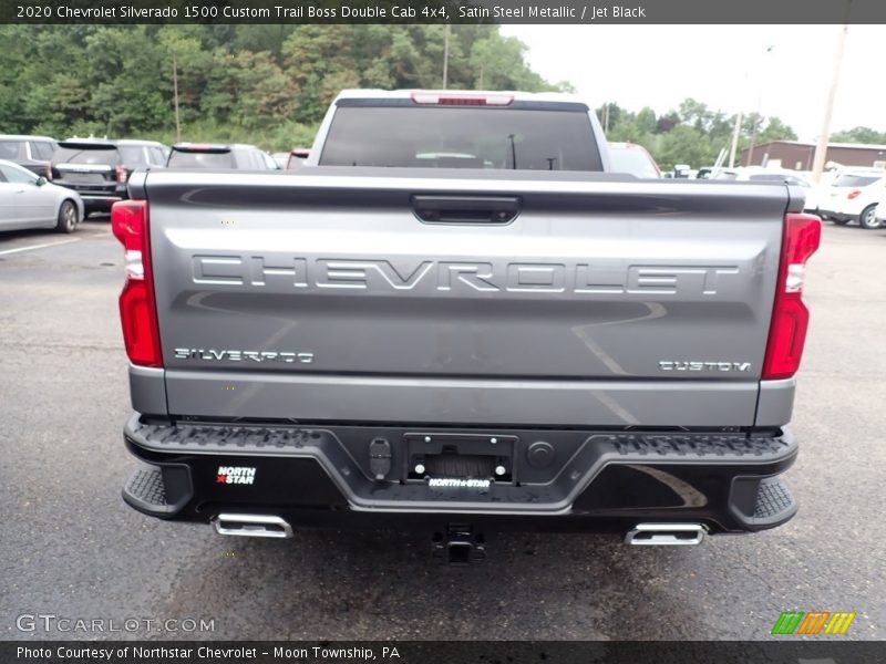 Satin Steel Metallic / Jet Black 2020 Chevrolet Silverado 1500 Custom Trail Boss Double Cab 4x4