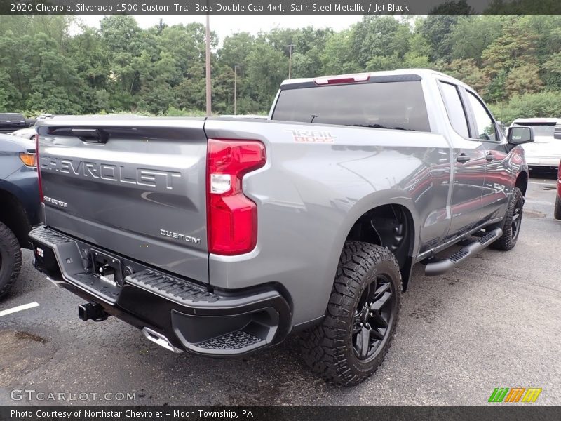 Satin Steel Metallic / Jet Black 2020 Chevrolet Silverado 1500 Custom Trail Boss Double Cab 4x4