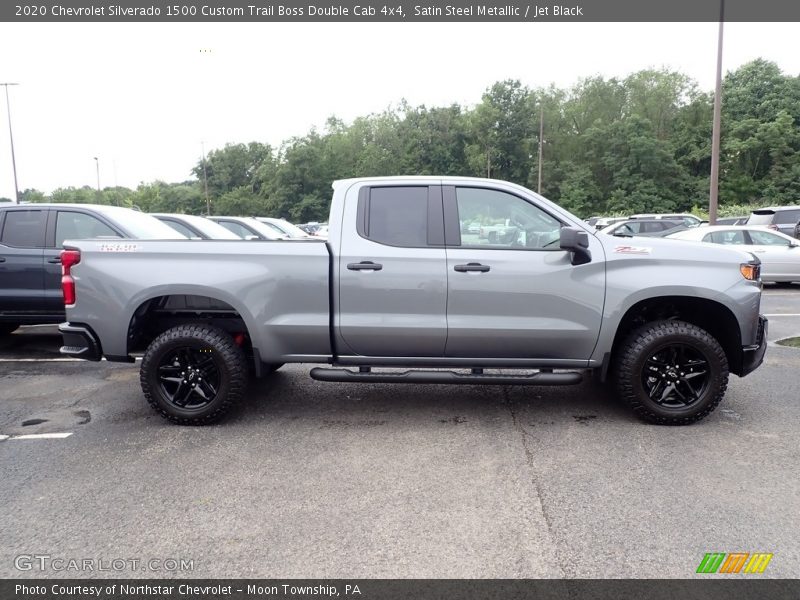 Satin Steel Metallic / Jet Black 2020 Chevrolet Silverado 1500 Custom Trail Boss Double Cab 4x4