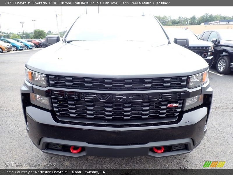 Satin Steel Metallic / Jet Black 2020 Chevrolet Silverado 1500 Custom Trail Boss Double Cab 4x4