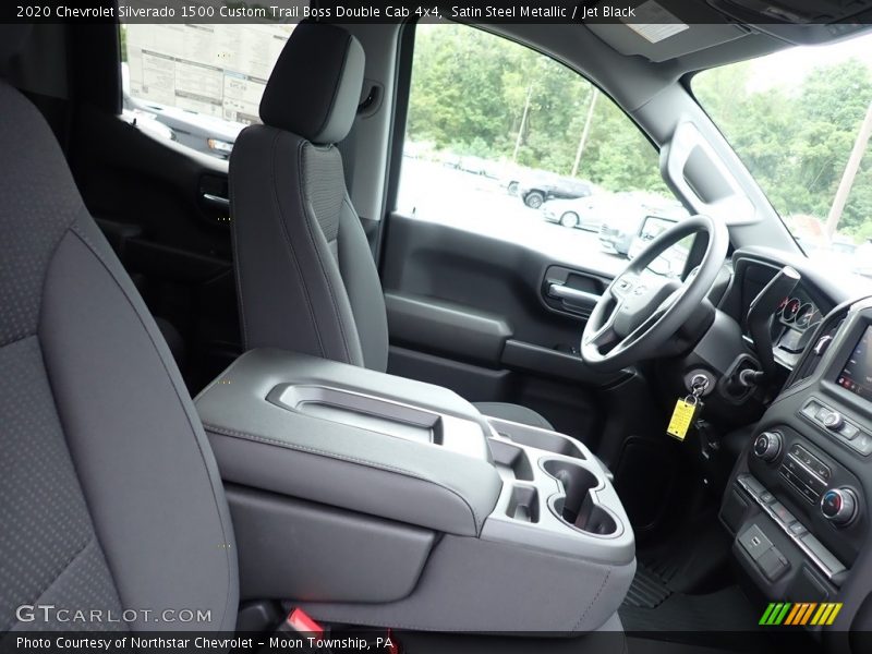 Satin Steel Metallic / Jet Black 2020 Chevrolet Silverado 1500 Custom Trail Boss Double Cab 4x4