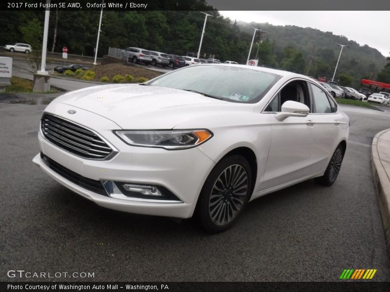 Oxford White / Ebony 2017 Ford Fusion SE AWD