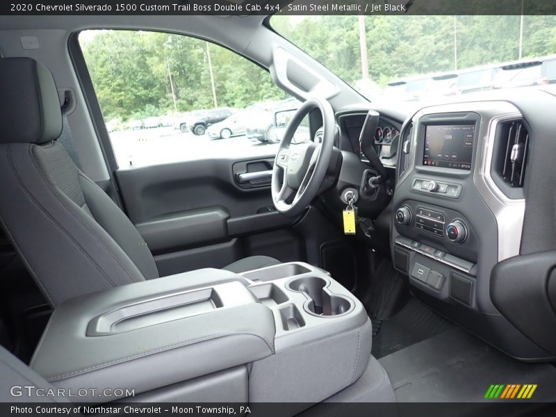 Satin Steel Metallic / Jet Black 2020 Chevrolet Silverado 1500 Custom Trail Boss Double Cab 4x4