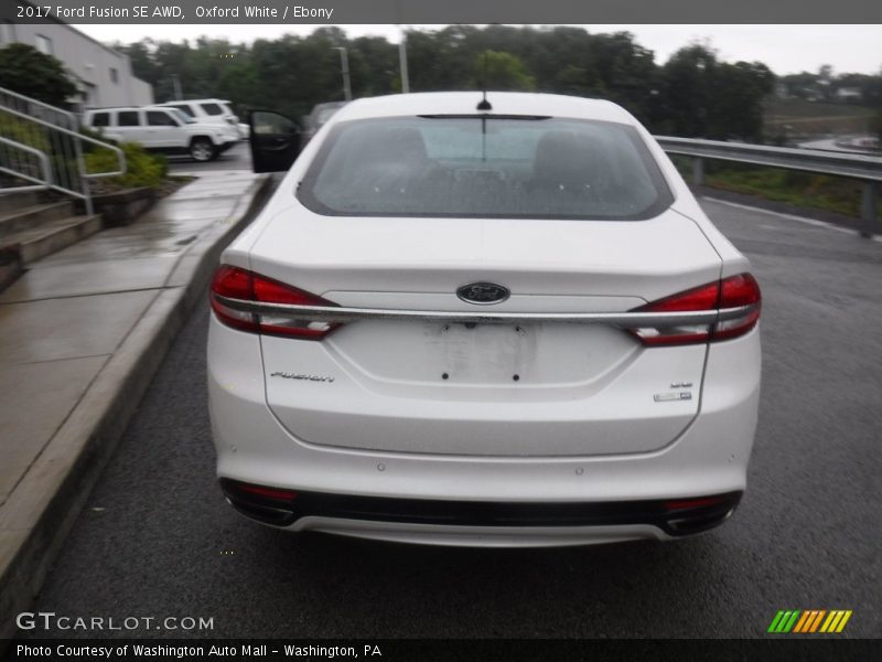 Oxford White / Ebony 2017 Ford Fusion SE AWD