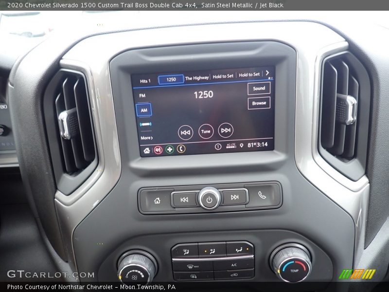 Satin Steel Metallic / Jet Black 2020 Chevrolet Silverado 1500 Custom Trail Boss Double Cab 4x4