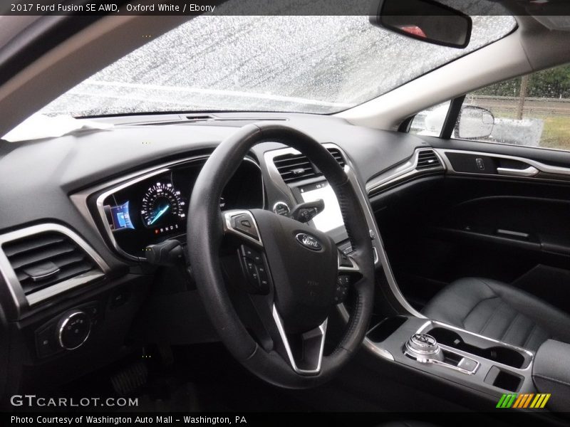 Oxford White / Ebony 2017 Ford Fusion SE AWD