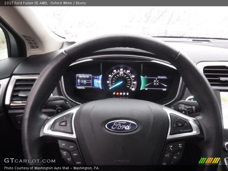 Oxford White / Ebony 2017 Ford Fusion SE AWD
