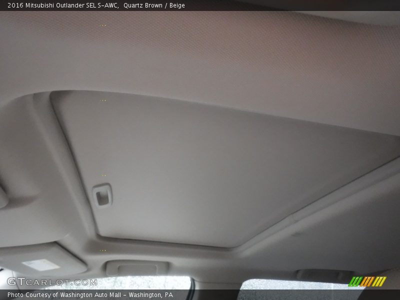 Quartz Brown / Beige 2016 Mitsubishi Outlander SEL S-AWC