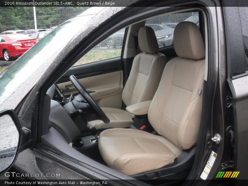  2016 Outlander SEL S-AWC Beige Interior