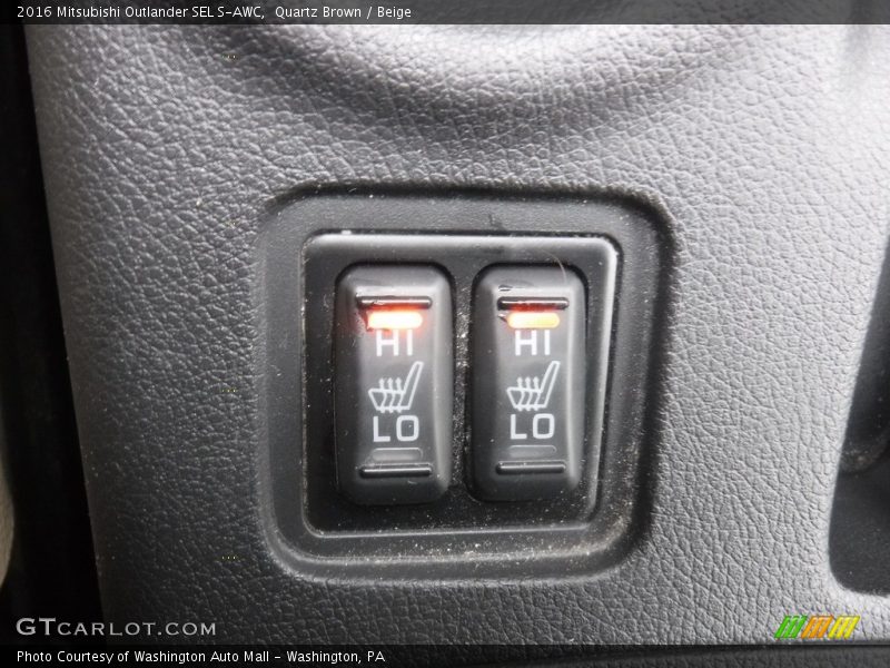 Controls of 2016 Outlander SEL S-AWC