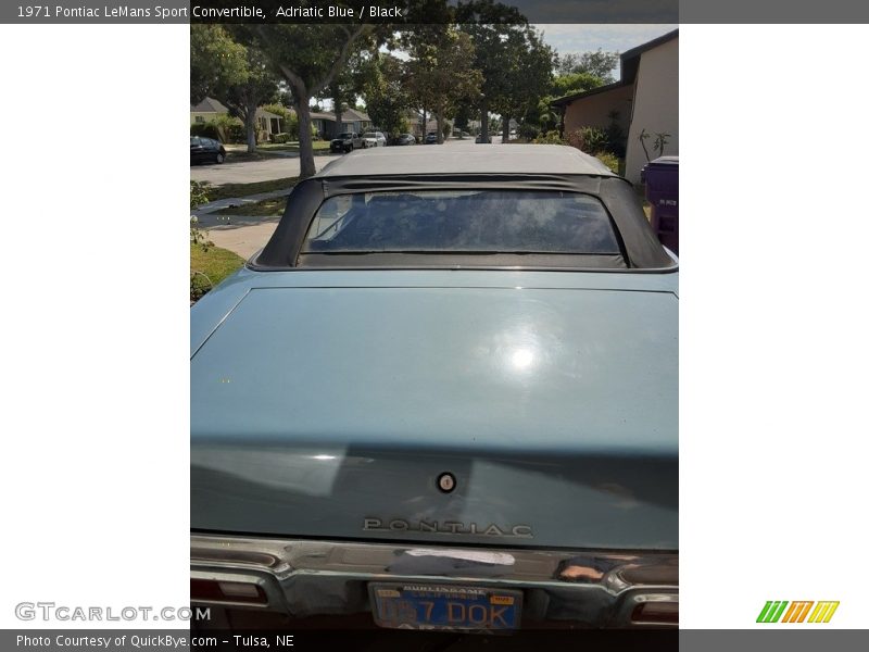 Adriatic Blue / Black 1971 Pontiac LeMans Sport Convertible