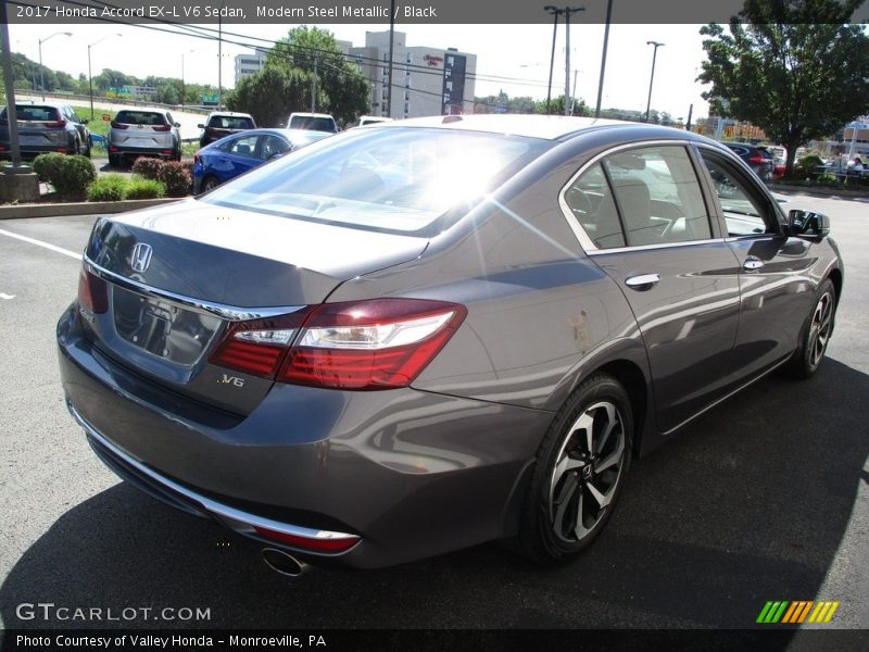 Modern Steel Metallic / Black 2017 Honda Accord EX-L V6 Sedan