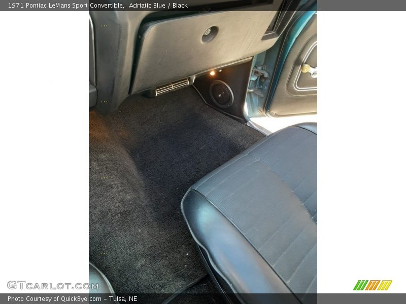 Adriatic Blue / Black 1971 Pontiac LeMans Sport Convertible