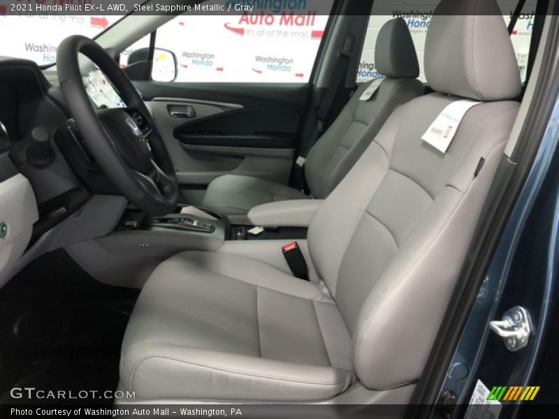 Steel Sapphire Metallic / Gray 2021 Honda Pilot EX-L AWD