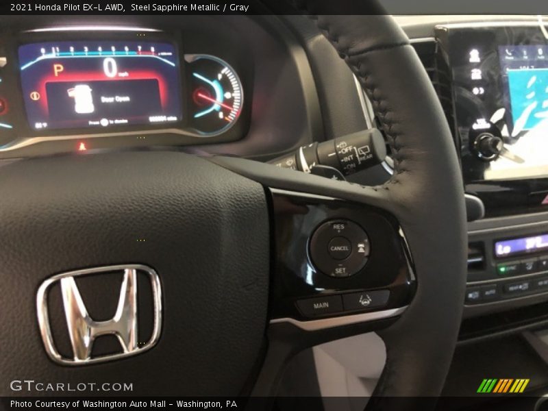 Steel Sapphire Metallic / Gray 2021 Honda Pilot EX-L AWD