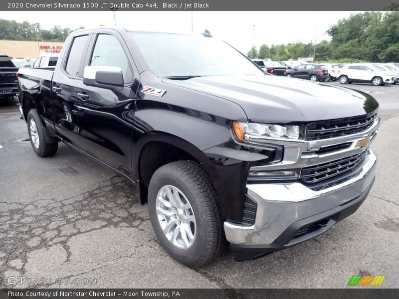 Black / Jet Black 2020 Chevrolet Silverado 1500 LT Double Cab 4x4