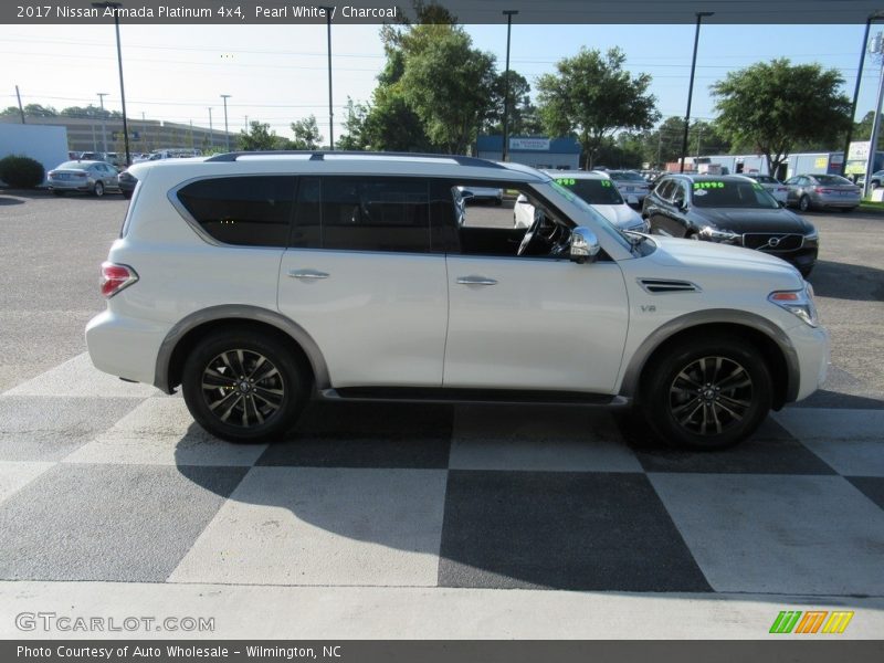 Pearl White / Charcoal 2017 Nissan Armada Platinum 4x4