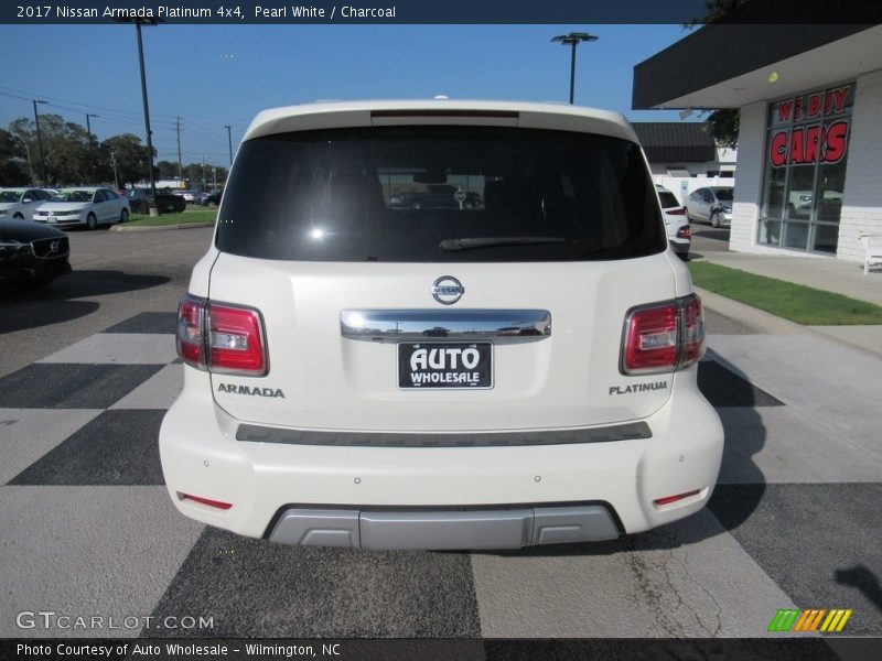 Pearl White / Charcoal 2017 Nissan Armada Platinum 4x4