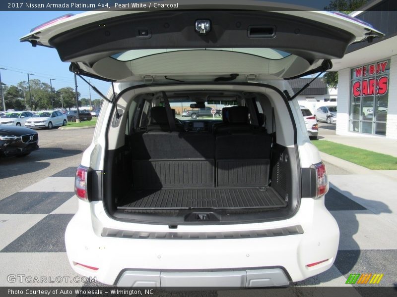Pearl White / Charcoal 2017 Nissan Armada Platinum 4x4