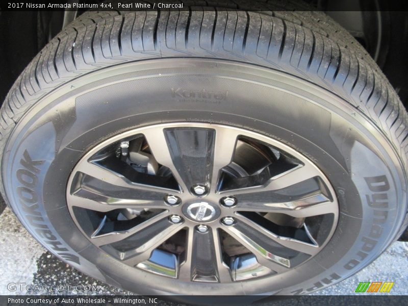 Pearl White / Charcoal 2017 Nissan Armada Platinum 4x4
