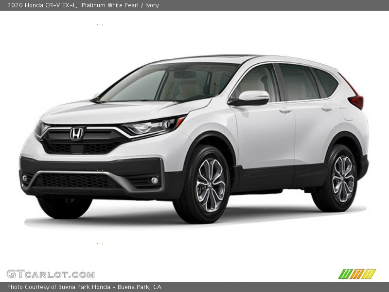 Platinum White Pearl / Ivory 2020 Honda CR-V EX-L