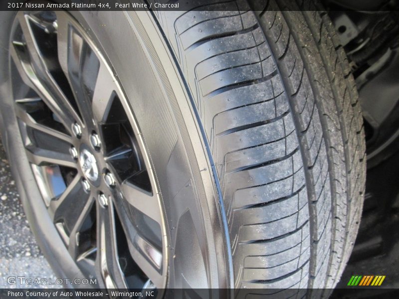Pearl White / Charcoal 2017 Nissan Armada Platinum 4x4