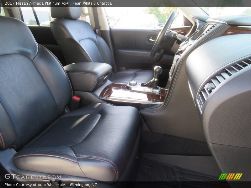 Pearl White / Charcoal 2017 Nissan Armada Platinum 4x4