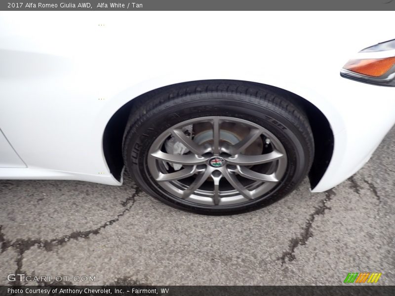Alfa White / Tan 2017 Alfa Romeo Giulia AWD
