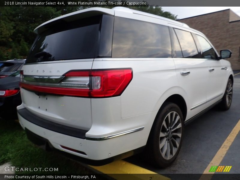 White Platinum Metallic Tri-coat / Cappuccino 2018 Lincoln Navigator Select 4x4