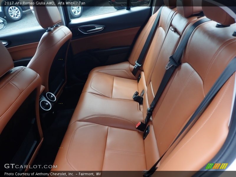 Alfa White / Tan 2017 Alfa Romeo Giulia AWD