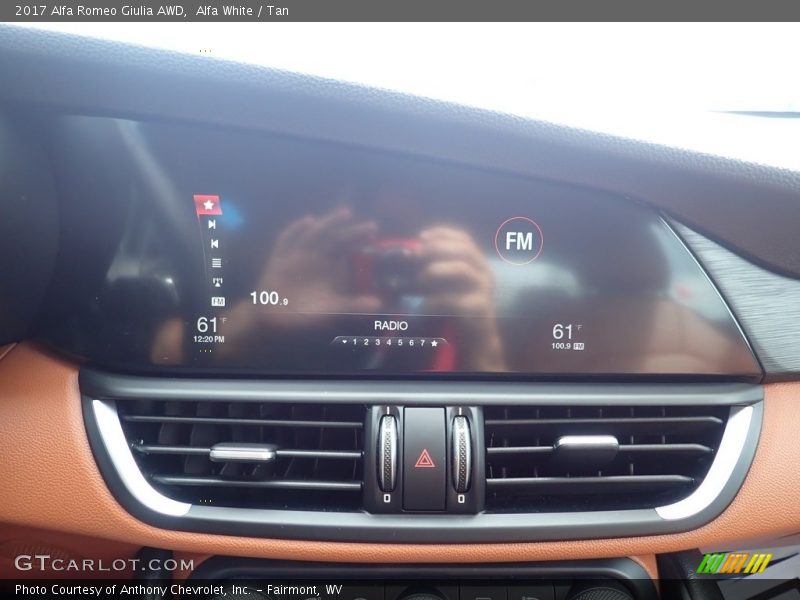 Alfa White / Tan 2017 Alfa Romeo Giulia AWD