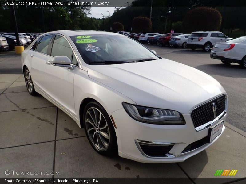 White Platinum / Ebony 2019 Lincoln MKZ Reserve I AWD