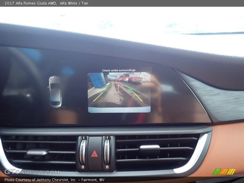Alfa White / Tan 2017 Alfa Romeo Giulia AWD