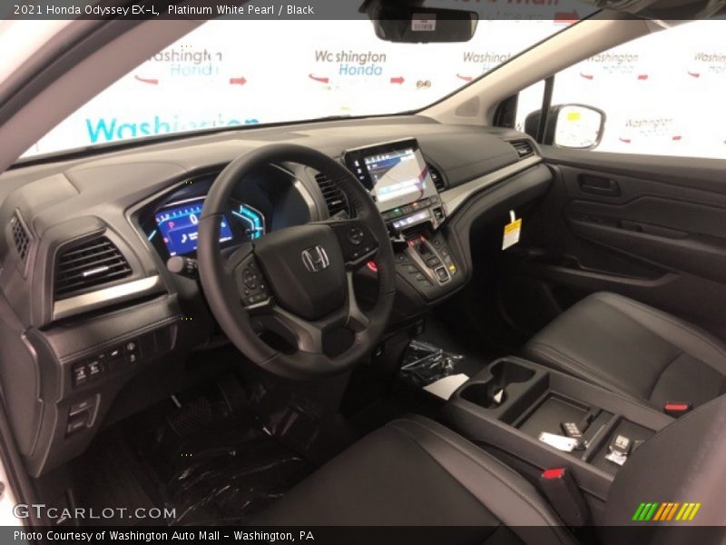 Platinum White Pearl / Black 2021 Honda Odyssey EX-L
