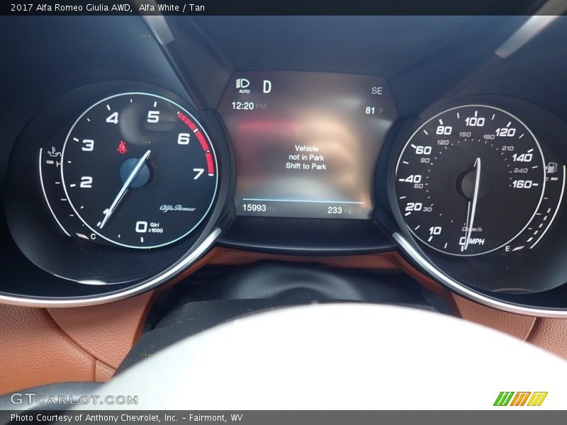 Alfa White / Tan 2017 Alfa Romeo Giulia AWD