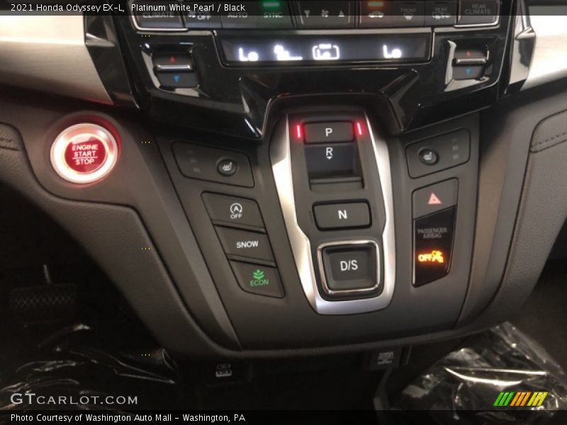 Platinum White Pearl / Black 2021 Honda Odyssey EX-L