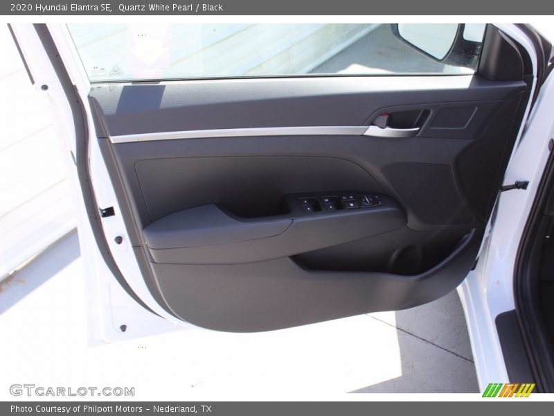 Quartz White Pearl / Black 2020 Hyundai Elantra SE