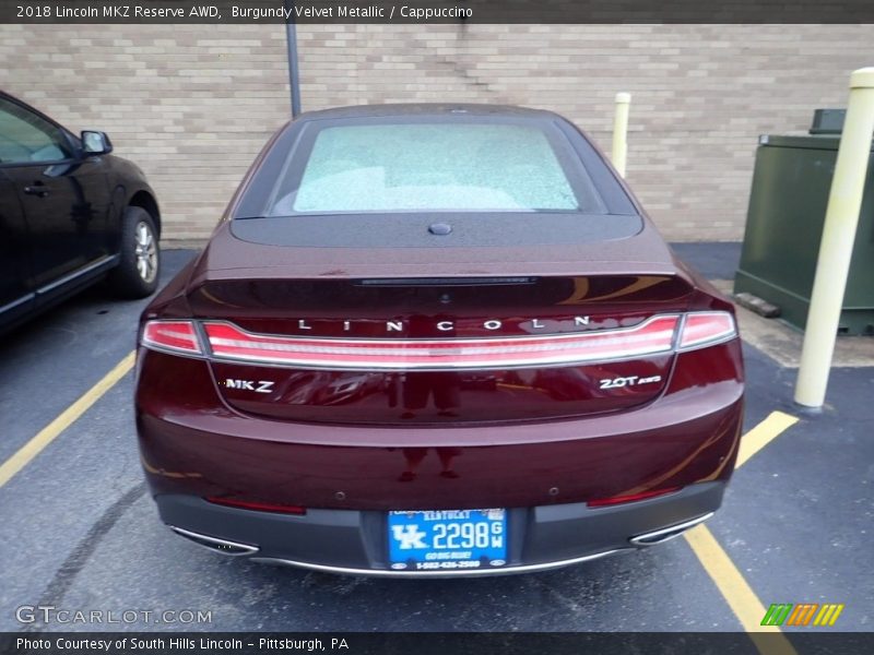 Burgundy Velvet Metallic / Cappuccino 2018 Lincoln MKZ Reserve AWD