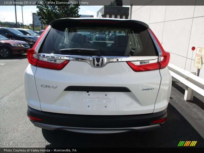 White Diamond Pearl / Ivory 2018 Honda CR-V LX AWD