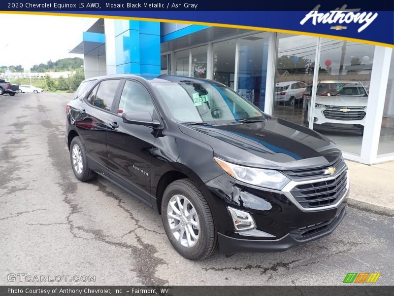 Mosaic Black Metallic / Ash Gray 2020 Chevrolet Equinox LS AWD