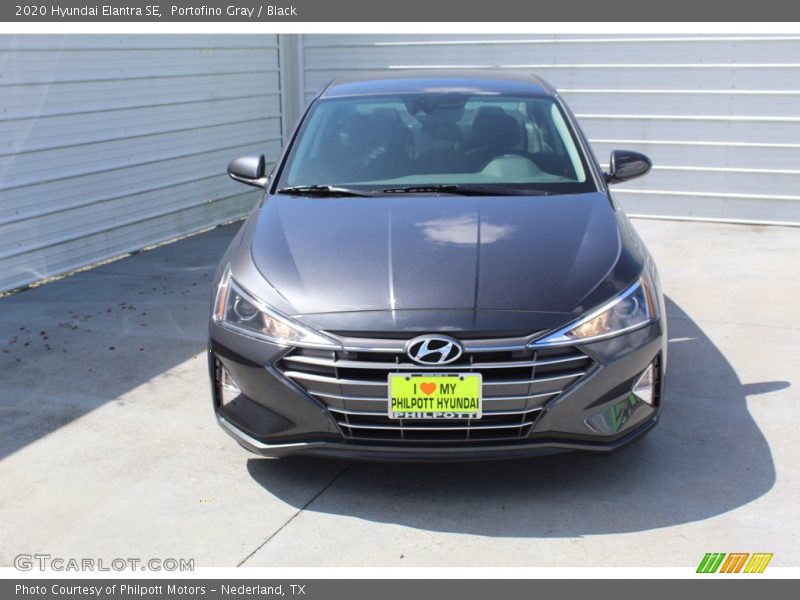 Portofino Gray / Black 2020 Hyundai Elantra SE