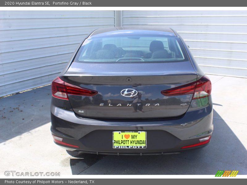 Portofino Gray / Black 2020 Hyundai Elantra SE