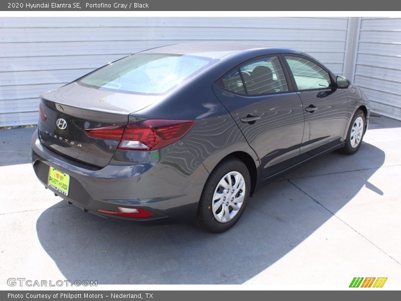 Portofino Gray / Black 2020 Hyundai Elantra SE