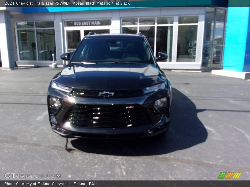 Mosaic Black Metallic / Jet Black 2021 Chevrolet TrailBlazer RS AWD