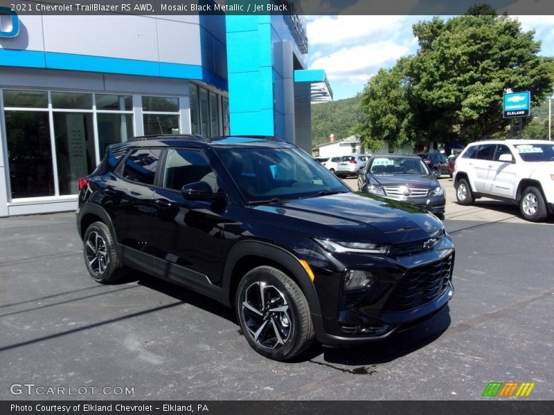 Mosaic Black Metallic / Jet Black 2021 Chevrolet TrailBlazer RS AWD