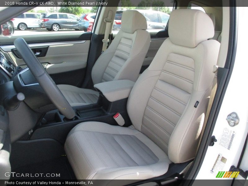 White Diamond Pearl / Ivory 2018 Honda CR-V LX AWD