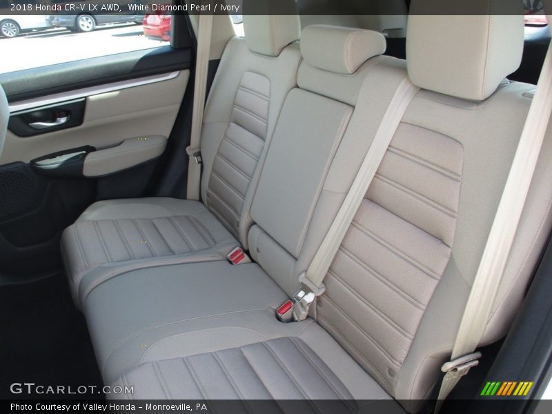White Diamond Pearl / Ivory 2018 Honda CR-V LX AWD
