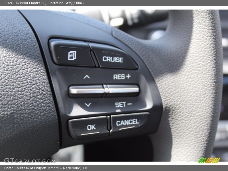 Portofino Gray / Black 2020 Hyundai Elantra SE