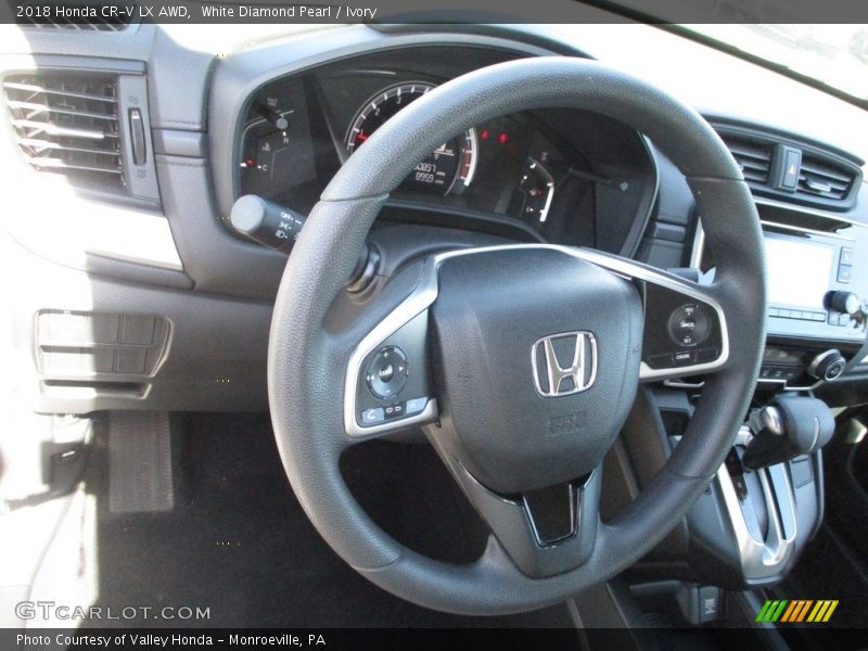 White Diamond Pearl / Ivory 2018 Honda CR-V LX AWD