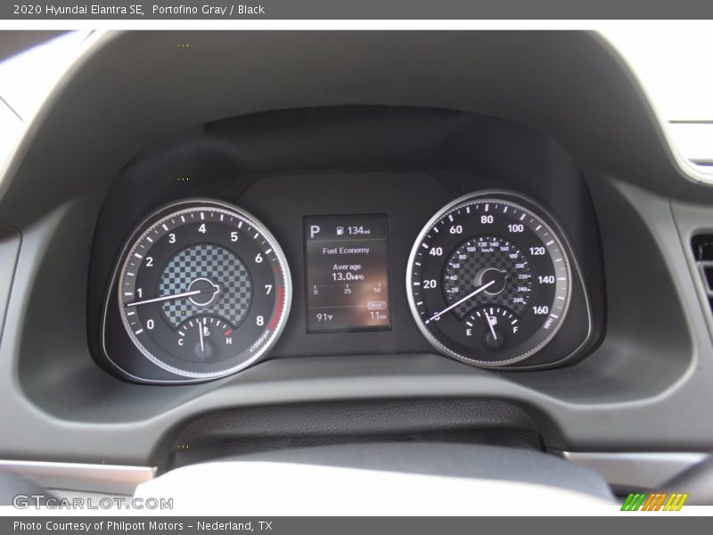 Portofino Gray / Black 2020 Hyundai Elantra SE